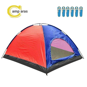 چادر 6 نفره میله ای مسافرتی مدل TENT 6P
