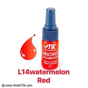 رنگ تاتو تیک - پایه آب - Watermelon Red - L14 