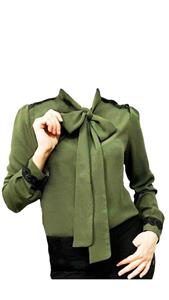 شومیز  یقه کراواتی